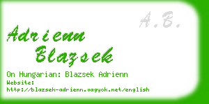 adrienn blazsek business card